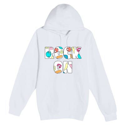 Rock On Rock Climbing Premium Pullover Hoodie