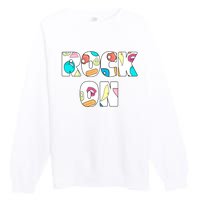 Rock On Rock Climbing Premium Crewneck Sweatshirt