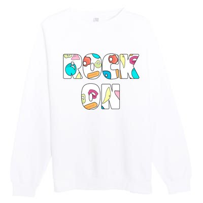 Rock On Rock Climbing Premium Crewneck Sweatshirt