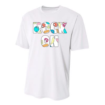 Rock On Rock Climbing Performance Sprint T-Shirt