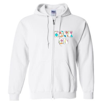 Rock On Rock Climbing Full Zip Hoodie