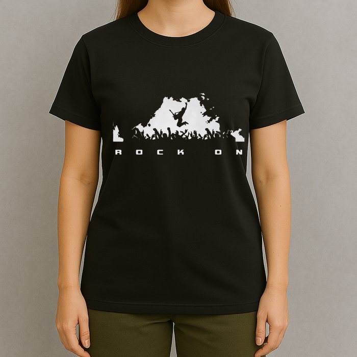 Rock On Rock And Roll Guitar Player T-Shirt