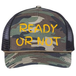 Ready O R Not Fugee Retro Rope Trucker Hat Cap