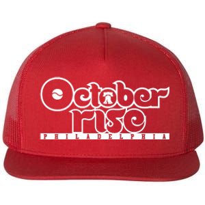 Red October Rise Philly Shirt Philadelphia Baseball Flat Bill Trucker Hat