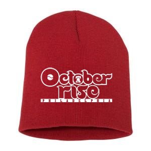 Red October Rise Philly Shirt Philadelphia Baseball Short Acrylic Beanie