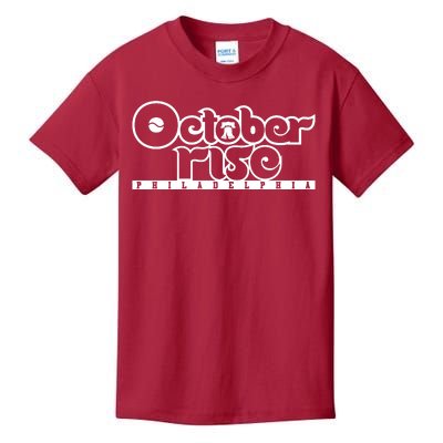 Red October Rise Philly Shirt Philadelphia Baseball Kids T-Shirt