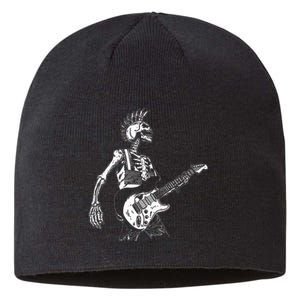 Rock On Rock Star Skeleton Playing Guitar Costume Sustainable Beanie