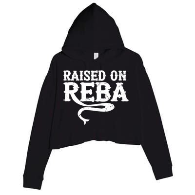 Raised On Reba Vintage Crop Fleece Hoodie