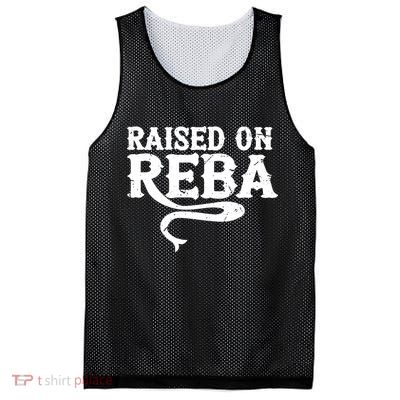 Raised On Reba Vintage Mesh Reversible Basketball Jersey Tank