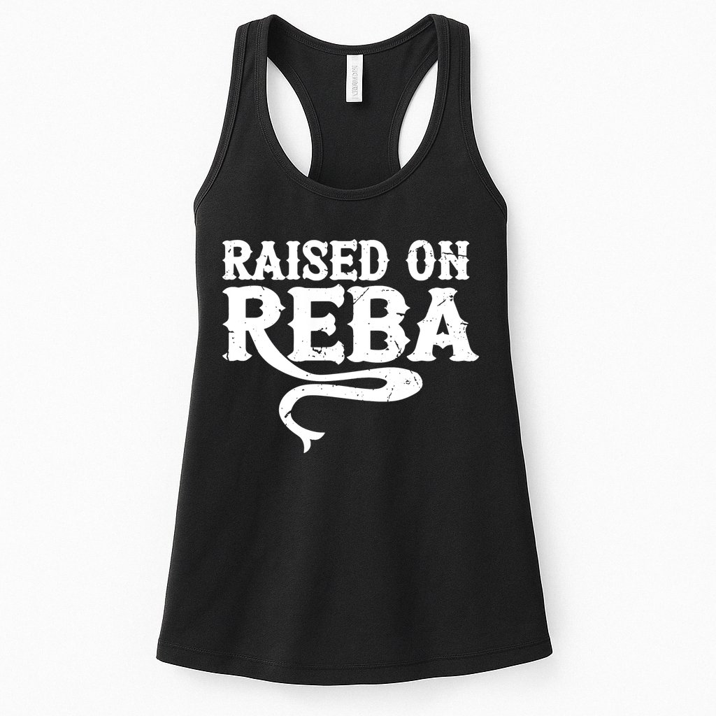 Raised On Reba Vintage Womens Tank Top