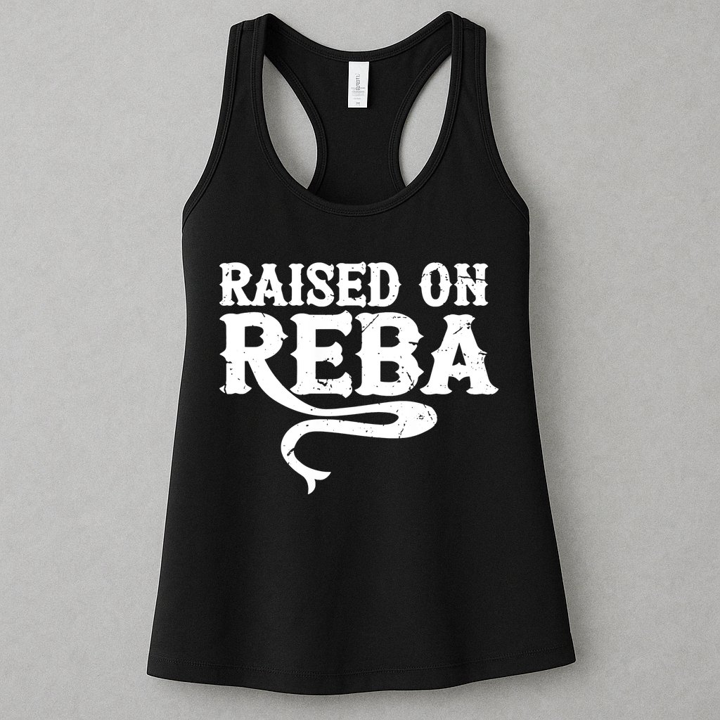 Raised On Reba Vintage Womens Tank Top