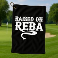 Raised On Reba Vintage Golf Towel