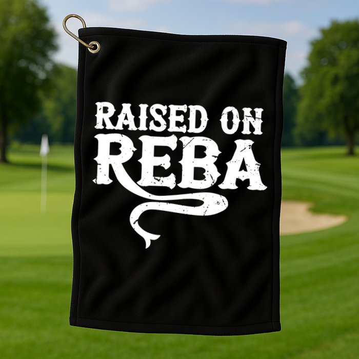 Raised On Reba Vintage Golf Towel