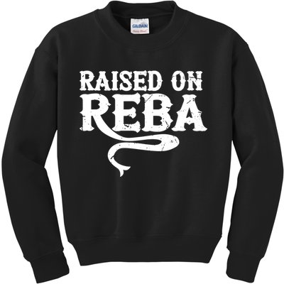 Raised On Reba Vintage Kids Sweatshirt
