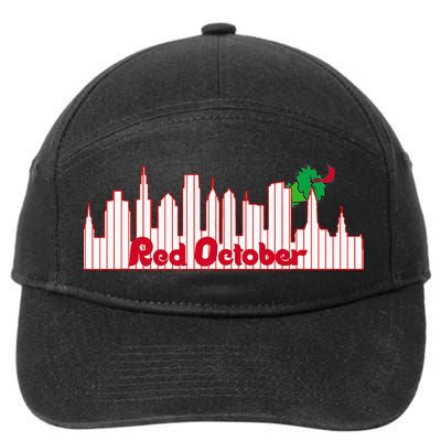 Red October 7-Panel Snapback Hat