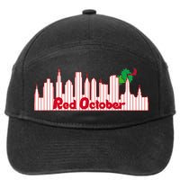 Red October 7-Panel Snapback Hat