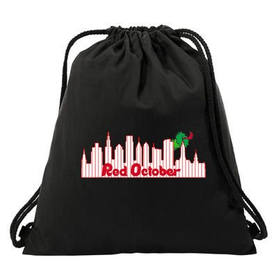 Red October Drawstring Bag