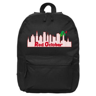 Red October 16 in Basic Backpack