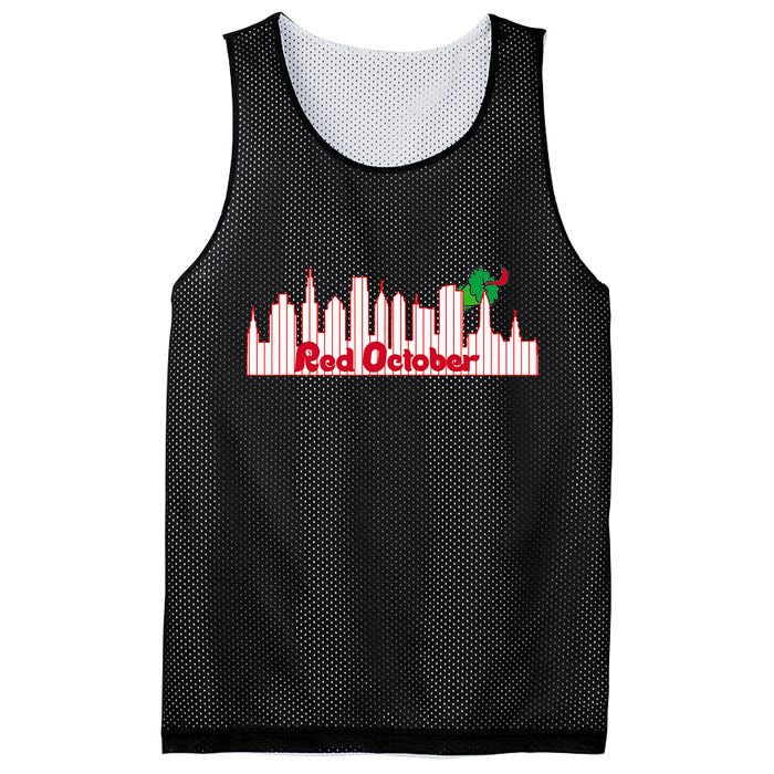 Red October Mesh Reversible Basketball Jersey Tank