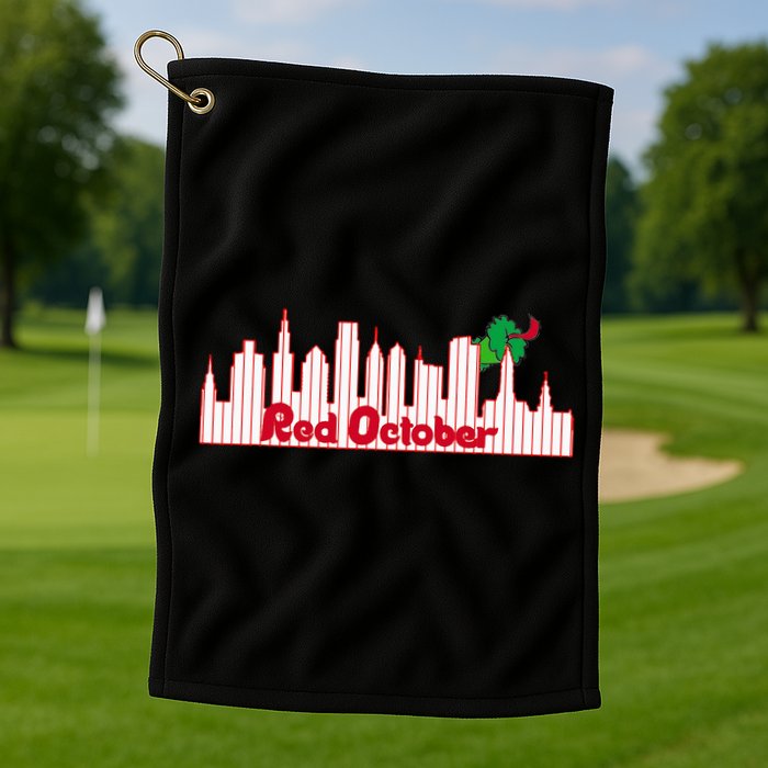 Red October Golf Towel