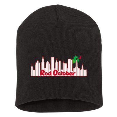 Red October Short Acrylic Beanie