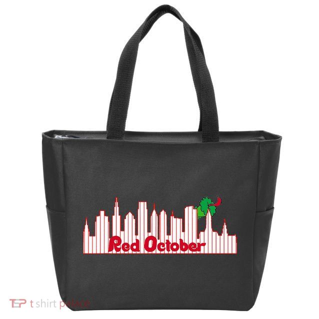 Red October Zip Tote Bag