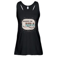 Raised On Reba Funny Bleached Ladies Essential Flowy Tank