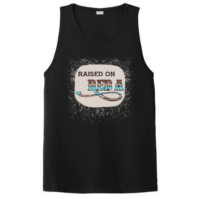 Raised On Reba Funny Bleached PosiCharge Competitor Tank