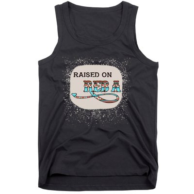 Raised On Reba Funny Bleached Tank Top