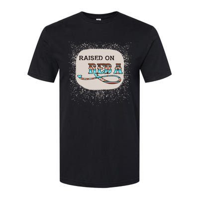 Raised On Reba Funny Bleached Softstyle® CVC T-Shirt