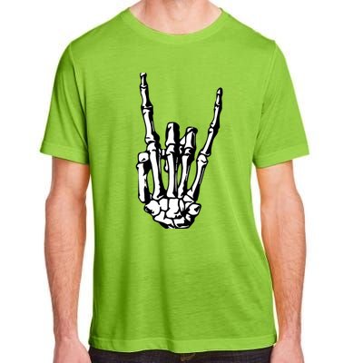 Rock On Rock Star Skeleton Hands Rocker Funny Halloween Gift Adult ChromaSoft Performance T-Shirt