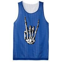 Rock On Rock Star Skeleton Hands Rocker Funny Halloween Gift Mesh Reversible Basketball Jersey Tank