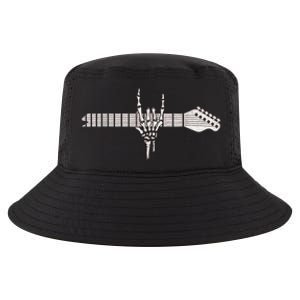 Rock On Rock Star Guitar Skeleton Hand Cool Comfort Performance Bucket Hat