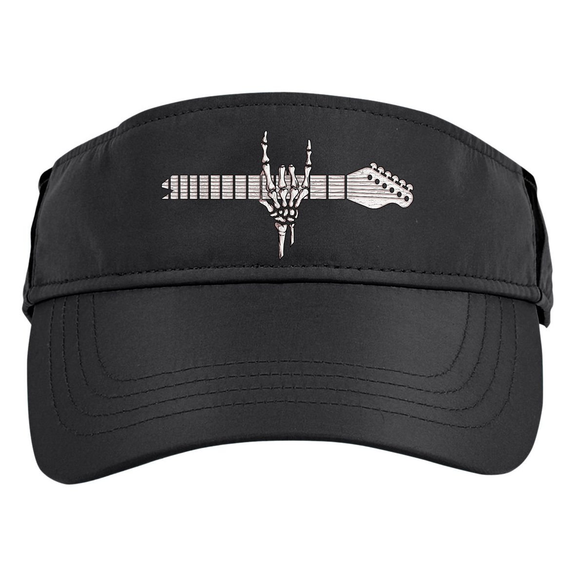 Rock On Rock Star Guitar Skeleton Hand Adult Drive Performance Visor