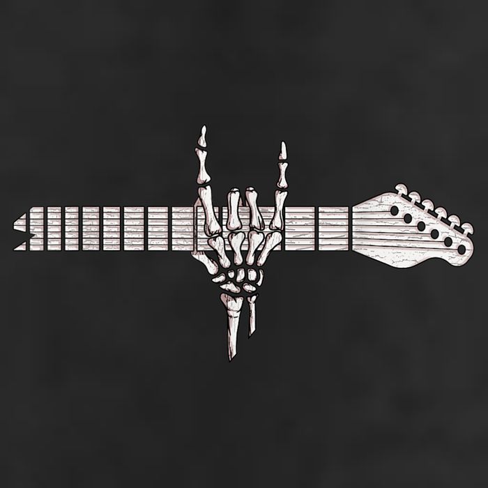 Rock On Rock Star Guitar Skeleton Hand Adult Drive Performance Visor