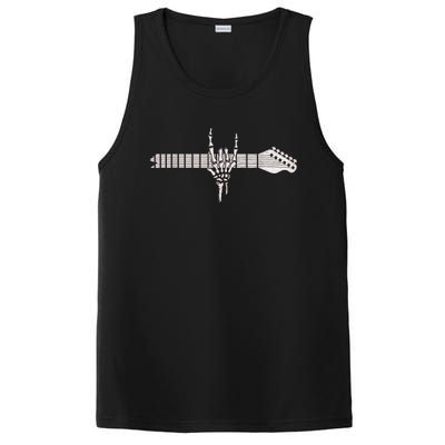 Rock On Rock Star Guitar Skeleton Hand PosiCharge Competitor Tank