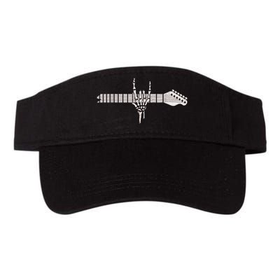 Rock On Rock Star Guitar Skeleton Hand Visor