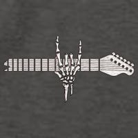 Rock On Rock Star Guitar Skeleton Hand Vector Backpack