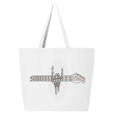 Rock On Rock Star Guitar Skeleton Hand 25L Jumbo Tote