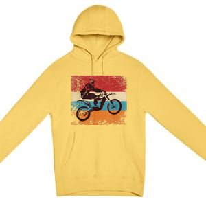 Retro Off Road Motorcycle Motocross Enduro Premium Pullover Hoodie