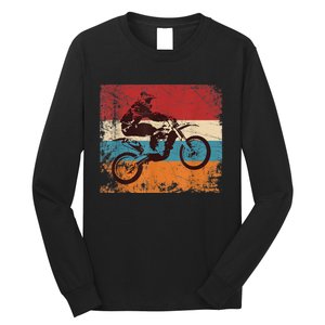 Retro Off Road Motorcycle Motocross Enduro Long Sleeve Shirt