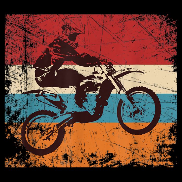 Retro Off Road Motorcycle Motocross Enduro Drawstring Bag