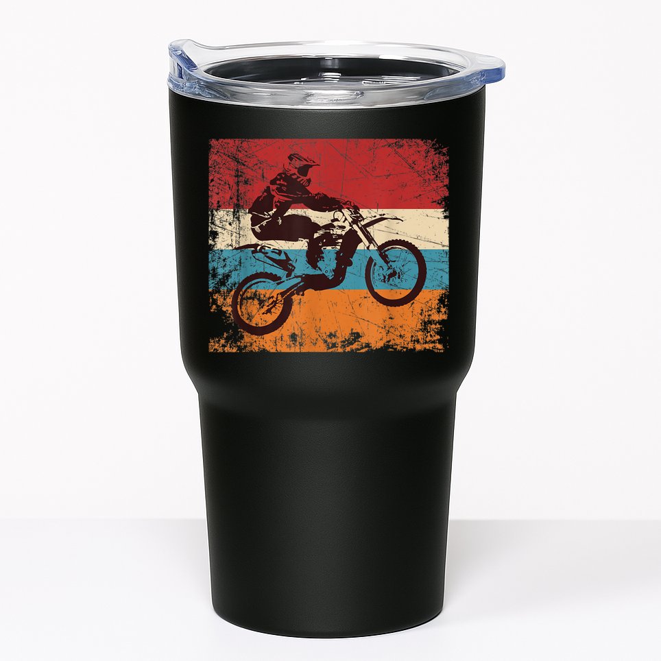 Retro Off Road Motorcycle Motocross Enduro Tumbler