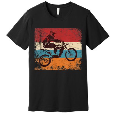 Retro Off Road Motorcycle Motocross Enduro Premium T-Shirt