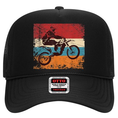 Retro Off Road Motorcycle Motocross Enduro Trucker Hat