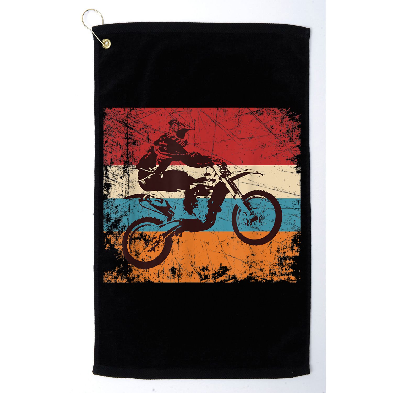 Retro Off Road Motorcycle Motocross Enduro Golf Towel