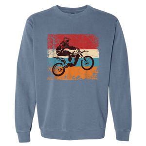 Retro Off Road Motorcycle Motocross Enduro Garment-Dyed Sweatshirt