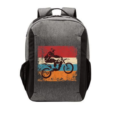Retro Off Road Motorcycle Motocross Enduro Vector Backpack
