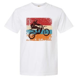 Retro Off Road Motorcycle Motocross Enduro Garment-Dyed Heavyweight T-Shirt