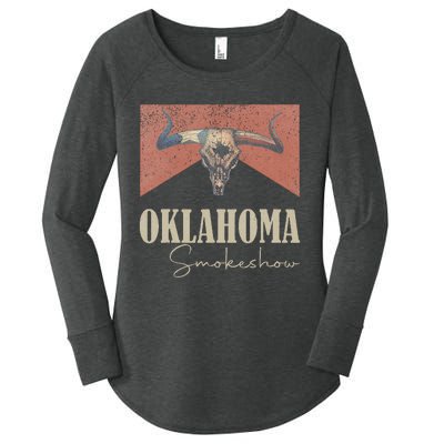 Retro Oklahoma Smokeshow Western Women's Perfect Tri Tunic Long Sleeve Shirt